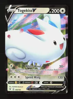 Togekiss V 140/185 Holo V Rare Vivid Voltage Pokemon Near Mint - Image 1