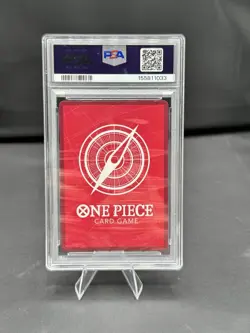 Namco One Piece CCG Azure Sea's Seven Mihawk OP14-020 AA Foil EN PSA 9 - Image 2