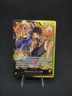 Monkey .D. Luffy The Three Brothers Foil Leader ST13-003 One Piece English - Image 1