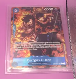 Namco One Piece CCG Portgas D. Ace OP08-052 Royal Blood TR Alt Art Foil - Image 1
