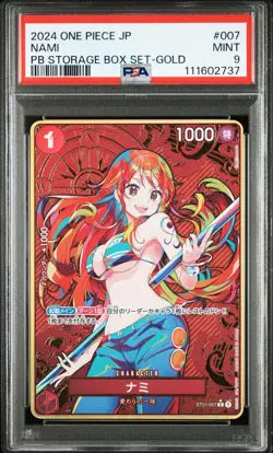 GOLD Nami One Piece 2024 PB Storage Box Set Japanese ST07-007 C PSA 9 - Image 1
