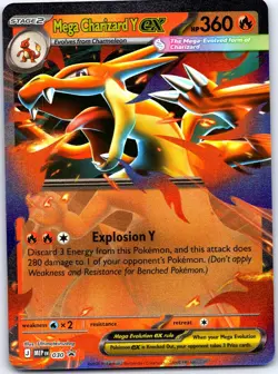 Mega Charizard Y ex 030 Holo Promo ME: Mega Evolution Promo Pokemon Near Mint - Image 1