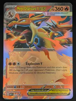 Mega Charizard Y ex 030 Holo Near Mint ME: Mega Evolution Promo Promo Pokemon - Image 1
