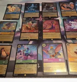 Disney Lorcana Fabled Complete Foil Set - Sleeved And Boxed All Never Player - Image 1