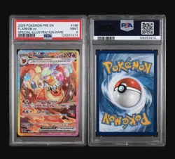 2025 POKEMON PRE EN-PRISMATIC EVOLUTIONS #146 FLAREON EX SPECIAL IR PSA 9 MINT - Image 3