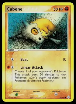 Pokemon Card - Cubone FireRed & LeafGreen 60/112 Common - Image 1