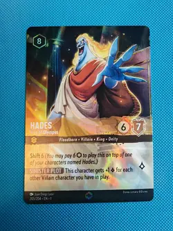 Disney Lorcana The First Chapter Hades King of Olympus 205/204 Enchanted NM - Image 1