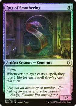Magic The Gathering MTG RUG OF SMOTHERING FOIL Battle for Baldur's Gate NM - Image 1