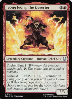 Jeong Jeong, the Deserter - FOIL - U Avatar: The Last Airbender 142 - MTG - Image 1