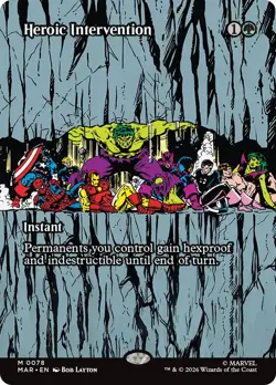 Heroic Intervention (0078) (Borderless) [Marvel Universe: Eternal-Legal] Near M - Image 1