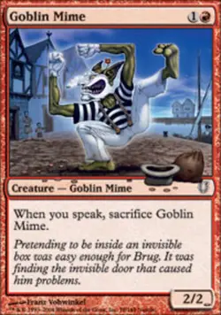 Goblin Mime ~ Near Mint Unhinged MTG Magic UltimateMTG Red Card - Image 1