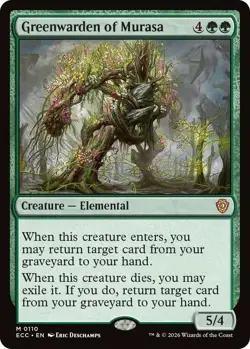 Greenwarden of Murasa ~ Near Mint Commander: Lorwyn Eclipsed MTG Magic UltimateM - Image 1