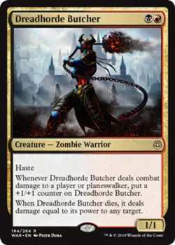 Japanese Dreadhorde Butcher ~ Near Mint War of the Spark Foreign Stock Image MTG - Image 1