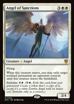 Angel of Sanctions ~ Near Mint Commander: Aetherdrift MTG Magic UltimateMTG Whit - Image 1