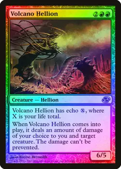 Volcano Hellion FOIL Planar Chaos HEAVILY PLD Red Rare MAGIC MTG CARD ABUGames - Image 1