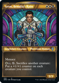 1x Aron, Benalia's Ruin - Showcase - Foil NM-Mint, English Dominaria United MTG - Image 1