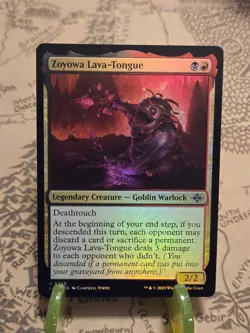 MTG Zoyowa Lava-Tongue The Lost Caverns of Ixalan Foil Uncommon NM - Image 1