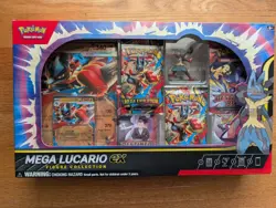 Pokemon TCG Mega Lucario ex Premium Figure Collection Box Factory Sealed - Image 1