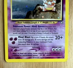 Slowking 14/111 Holo Rare Neo Genesis Unlimited Vintage Pokemon 2000 MP - Image 4
