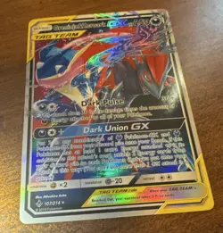 Pokemon TCG Greninja & Zoroark GX TAG TEAM FA Unbroken Bonds UR 107/214 Holo - Image 1