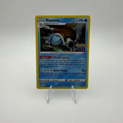 Blastoise 017/078 Holo Rare Pokemon GO Pokemon Holo Near Mint - Image 1