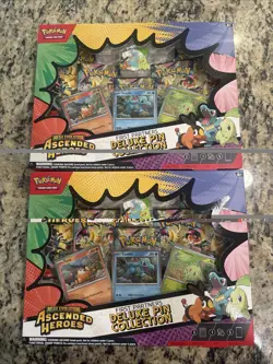 x2 Pokemon - Ascended Heroes - First Partners Deluxe Pin Collection - Bundle Lot - Image 1