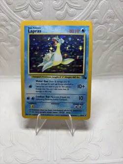Pokemon TCG Lapras Fossil 10/62 Holo 1999-2000 Wizards Base Set Copyright... - Image 1