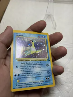 Pokemon TCG Lapras Fossil 10/62 Holo 1999-2000 Wizards Base Set Copyright... - Image 3