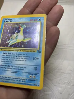 Pokemon TCG Lapras Fossil 10/62 Holo 1999-2000 Wizards Base Set Copyright... - Image 4