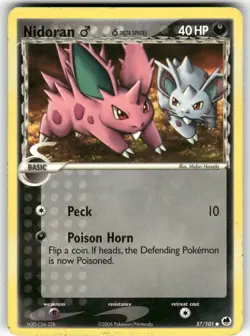 Nidoran M (Delta Species) Dragon Frontiers Common Pokemon Lightly played - Image 1