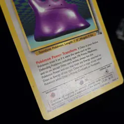 Pokemon TCG - DITTO - 18/62 - RARE - UNLIMITED - FOSSIL (1999) - WOTC - MP - Image 2