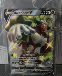 Pokemon TCG Rillaboom V Shiny Holo Rare SV105/SV122 Nm - Image 1