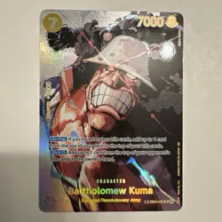 Bandai One Piece Card Game Bartholomew Kuma EB01-054 SP Alt Art Foil 7000 - Image 1