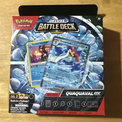 Pokemon TCG Deluxe Battle Deck Quaquaval EX NEW/SEALED w/ Radiant Greninja - Image 1