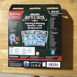 Pokemon TCG Deluxe Battle Deck Quaquaval EX NEW/SEALED w/ Radiant Greninja - Image 2