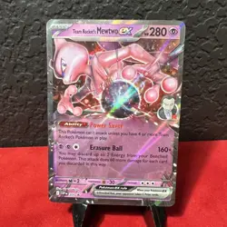 Team Rocket's Mewtwo ex - Pokemon Destined Rivals Black Star Promo Card SVP205 - Image 1
