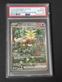 #204/162 Gouging Fire ex Special Illustration Rare Temporal Forces PSA 10 - Image 1