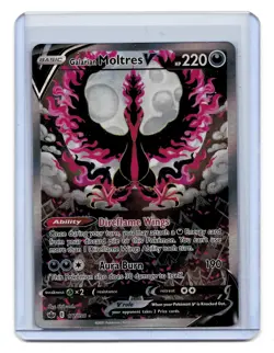 2021 Pokemon SWSH Chilling Reign Galarian Moltres V #177/198 - Image 1