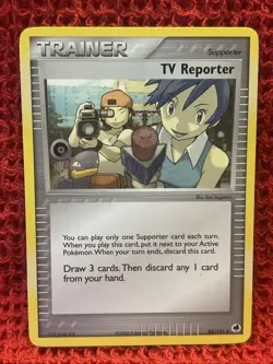 TV Reporter 82/101 EX Dragon Frontiers Pokemon NM - Image 1