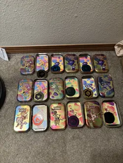 *EMPTY* Pokemon 151 Mini Tin Set Lot of 9 - Including ART. NO PACKS! - Image 1