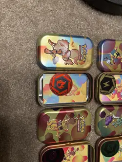 *EMPTY* Pokemon 151 Mini Tin Set Lot of 9 - Including ART. NO PACKS! - Image 2