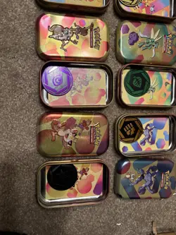 *EMPTY* Pokemon 151 Mini Tin Set Lot of 9 - Including ART. NO PACKS! - Image 3