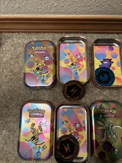 *EMPTY* Pokemon 151 Mini Tin Set Lot of 9 - Including ART. NO PACKS! - Image 5