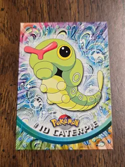 1999 Topps Series 1 Pokemon Caterpie #10 -- Green Label - Image 1