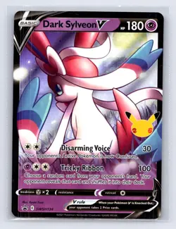 Dark Sylveon V SWSH134 SWSH Black Star Pokemon NM - Image 2