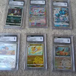 6 CGC Graded Pokemon Slab Lot Umbreon, Eevee - Image 1