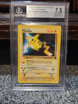 Graded Lot x2 1999 Pokemon Pikachu Movie Promo #4 Black Star CGC 10 And BGS 7.5 - Image 4