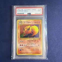 1997 Pokemon Jungle Flareon #136 Japanese Holo PSA 9 - Image 1