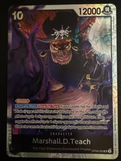 Marshall.D.Teach OP09-093 SR - One Piece TCG English NM - Image 1
