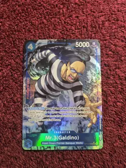 Mr.3 (Galdino) OP16-056 SR ALT ART NM The Time of Battle - Image 1